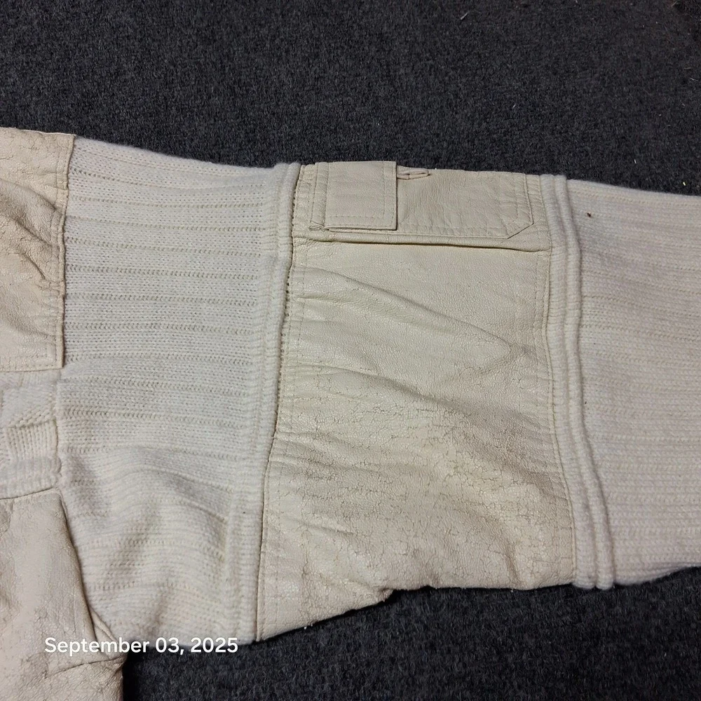 VTG Y2K 90s Platinum Life‎ Bare Fox Biggie Sweater Size 3XL White